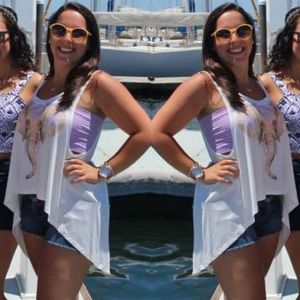 Oversized Bear Dance Tank with Elephant